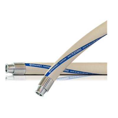 White Flexwing® Food Hose - Assemblies