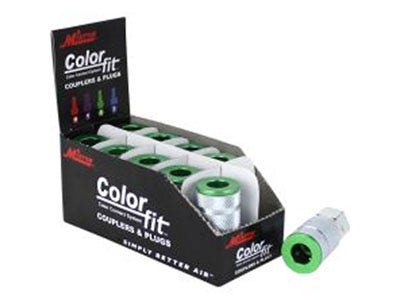 ColorFit Couplers (A-style, Green) - 1/4