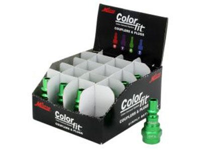 ColorFit Plugs (A-style, Green) - 1/4