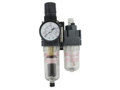 FRL (Mini/Piggyback) Air Filter & Regulator w/Lubricator - 1/4