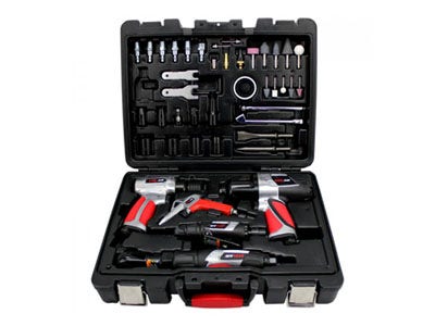 EXELAIR (44-Piece Professional Air Tool Accessory Kit) - Impact Wrench, Air Ratchet, Die Grinder, Blow Gun, Air Hammer, Dual Air Chuck, Tire Gauge, and Accessories - EX4405KIT