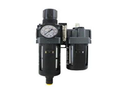 FRL (Piggyback) Air Filter & Regulator w/Lubricator - 3/8