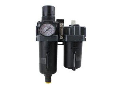 FRL (Piggyback) Air Filter & Regulator w/Lubricator - 1/2