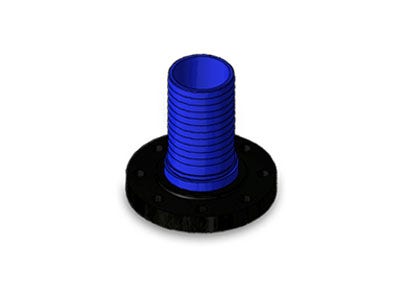 Flanged Hose Barb 4