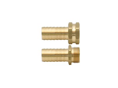 Male & Female Brass Long Shank Couplings - Set