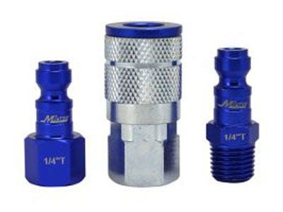 ColorFit Coupler & Plug Kit - (T-Style, Blue) - 1/4