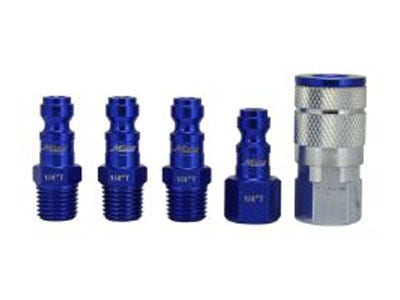 ColorFit Coupler & Plug Kit - (T-Style, Blue) - 1/4