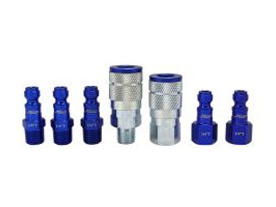 ColorFit Coupler & Plug Kit - (T-Style, Blue) - 1/4